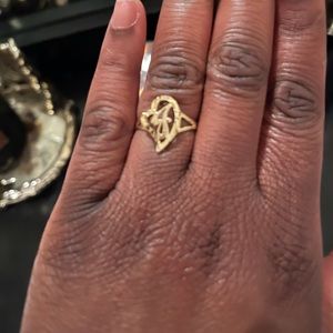 10k Gold Initial Ring